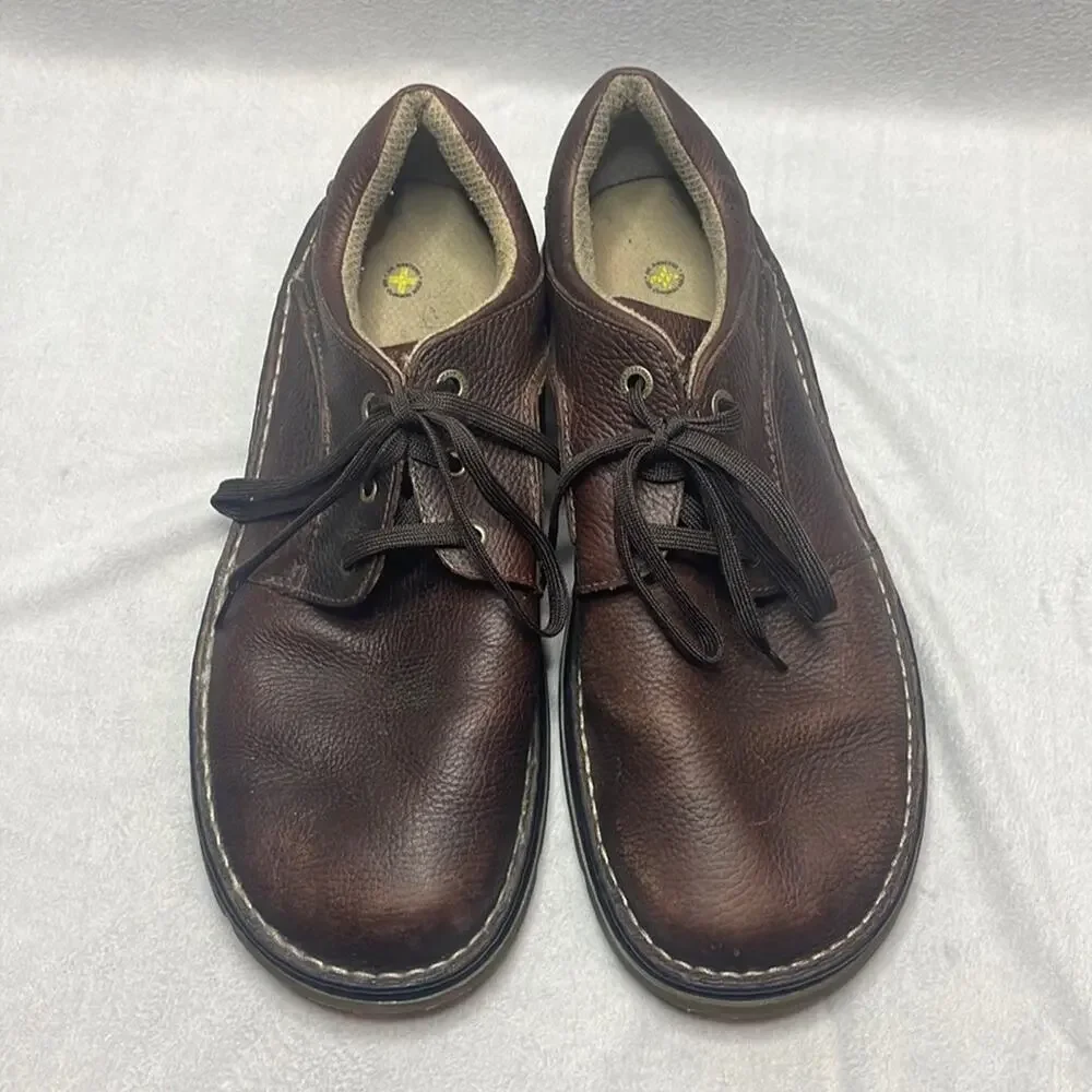 Dr. Martens Brown Leather Lace up Oxford Lug Sole Size 14